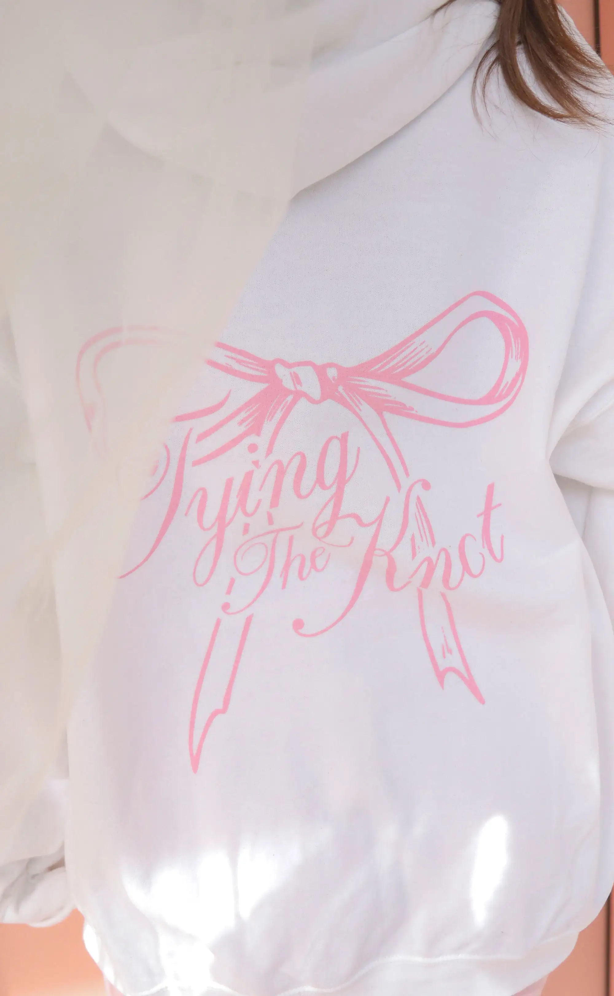 friday + saturday: tying the knot hoodie