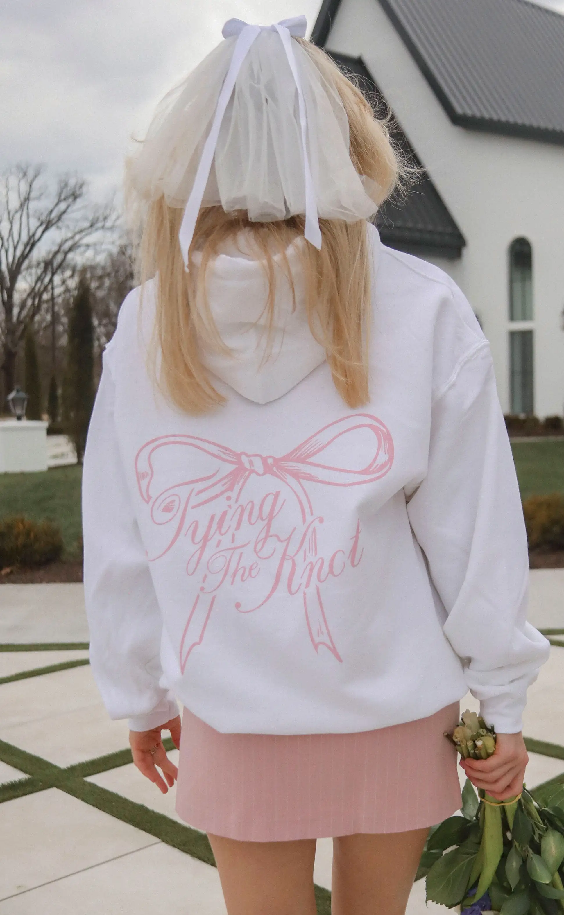 friday + saturday: tying the knot hoodie