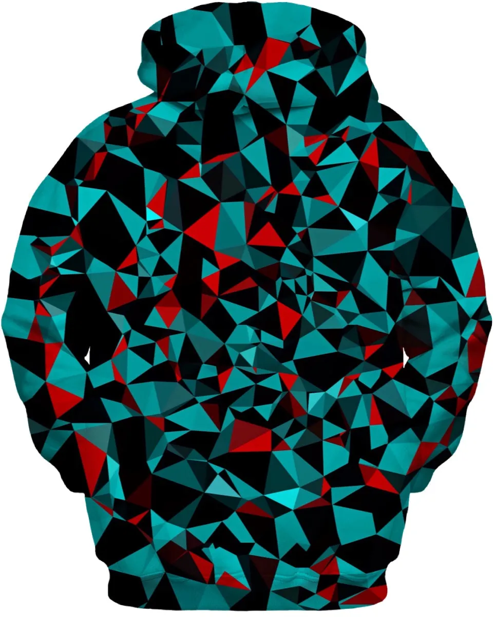 Geo Print Zip-Up Hoodie