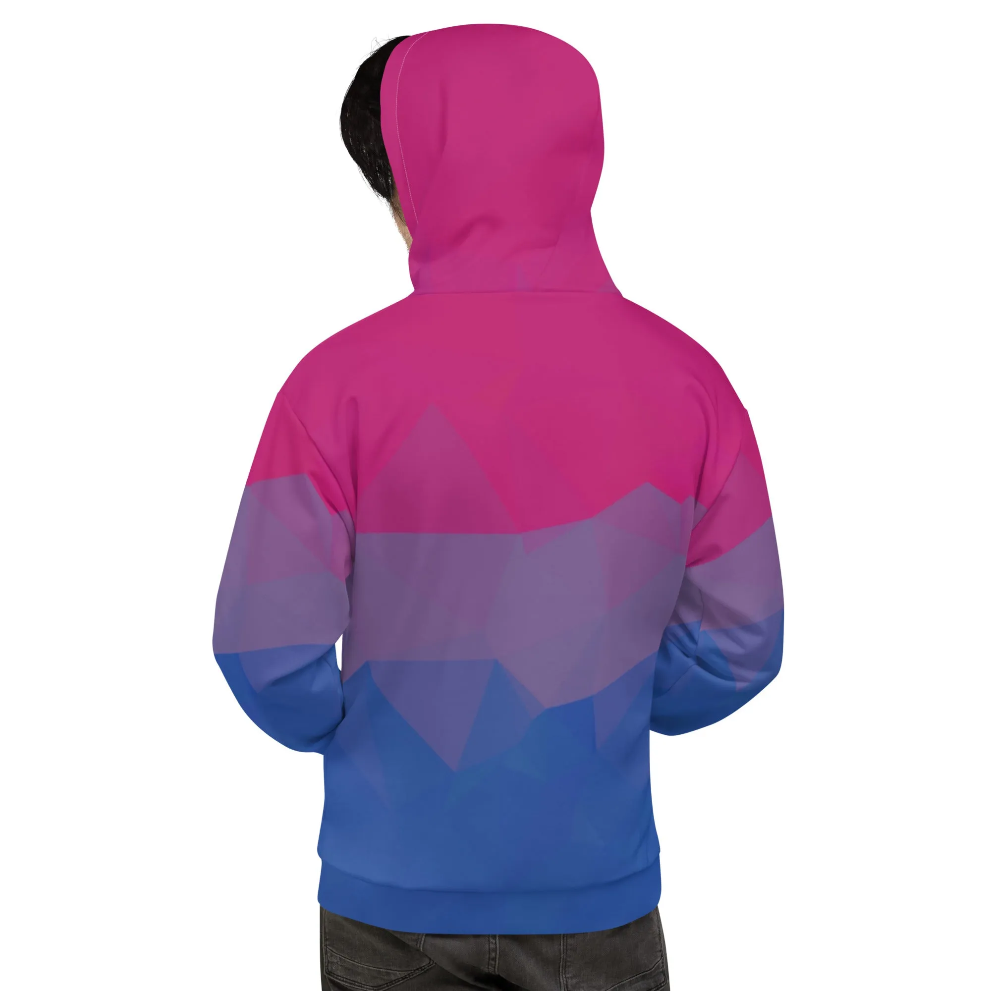 Geometric Bisexual Pride Pullover Hoodie