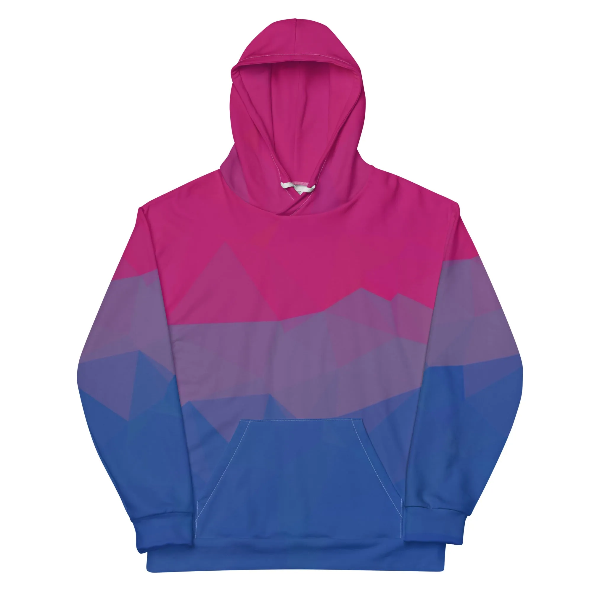 Geometric Bisexual Pride Pullover Hoodie