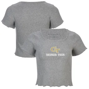 Georgia Tech Yellow Jackets Women's Gray Baby Top T-Shirt