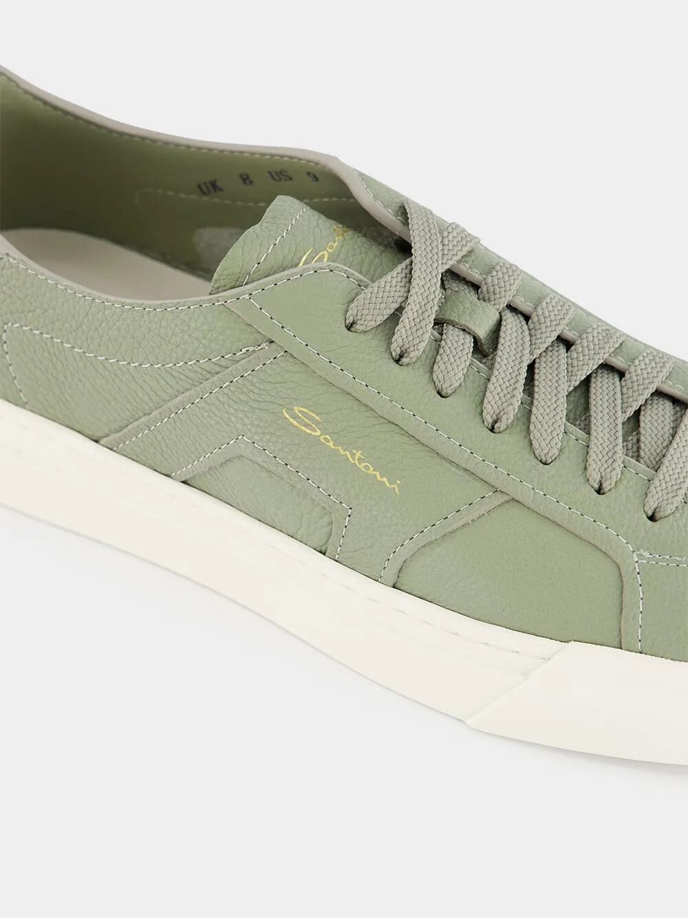 Green Leather Sneakers