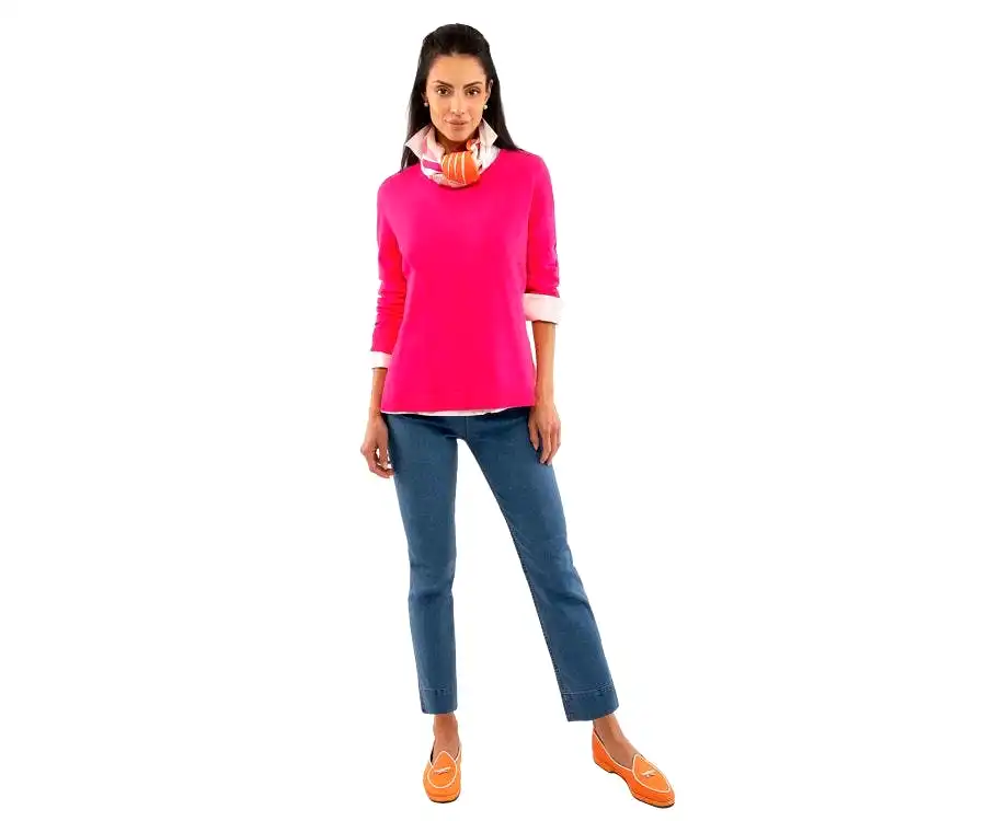 Gretchen Scott Sneek-a-Peek  Sweater - (five colorways)