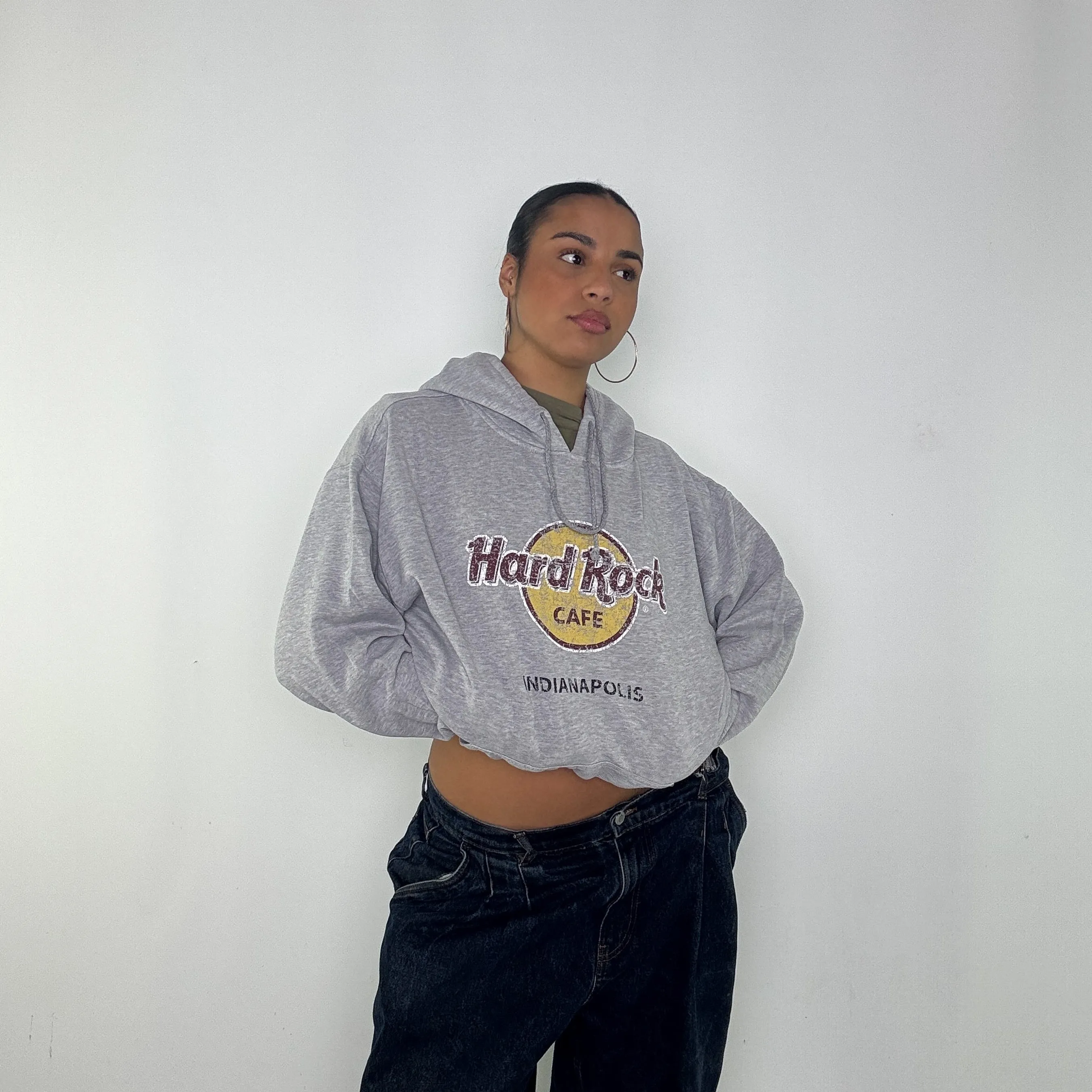 Grey y2ks Hard Rock Cafe Hoodie (XXL)