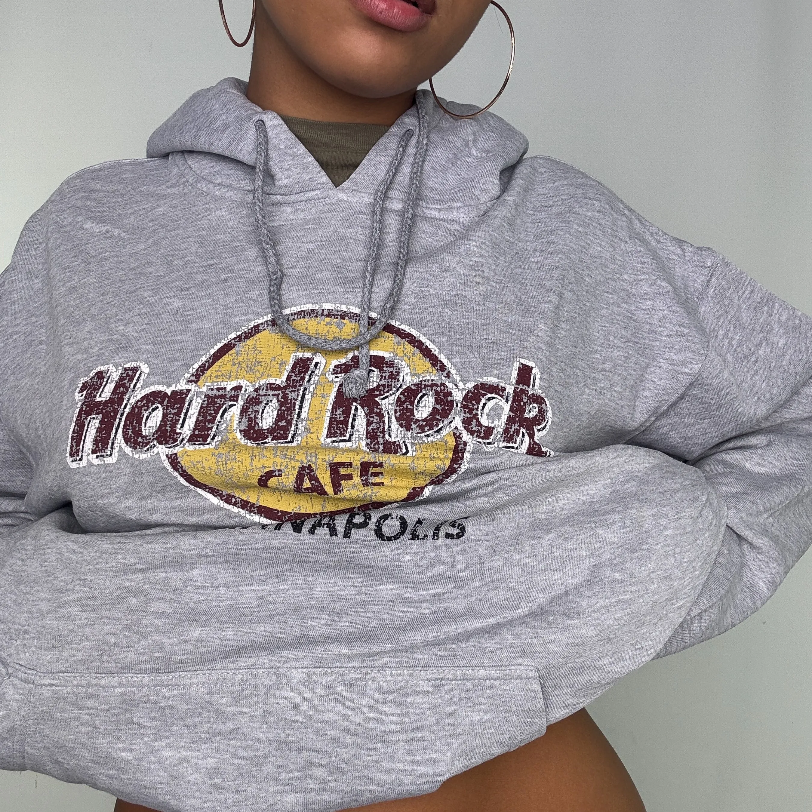 Grey y2ks Hard Rock Cafe Hoodie (XXL)