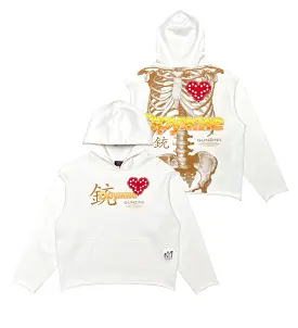 Gunzinii Off White Skeleton Hoodie