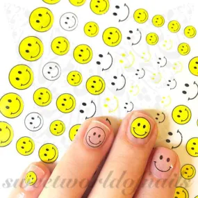 Happy Face Nail Art Nail Stickers