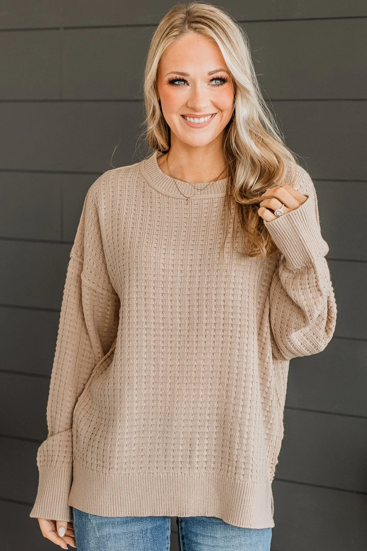 Highly Requested Knit Sweater- Beige