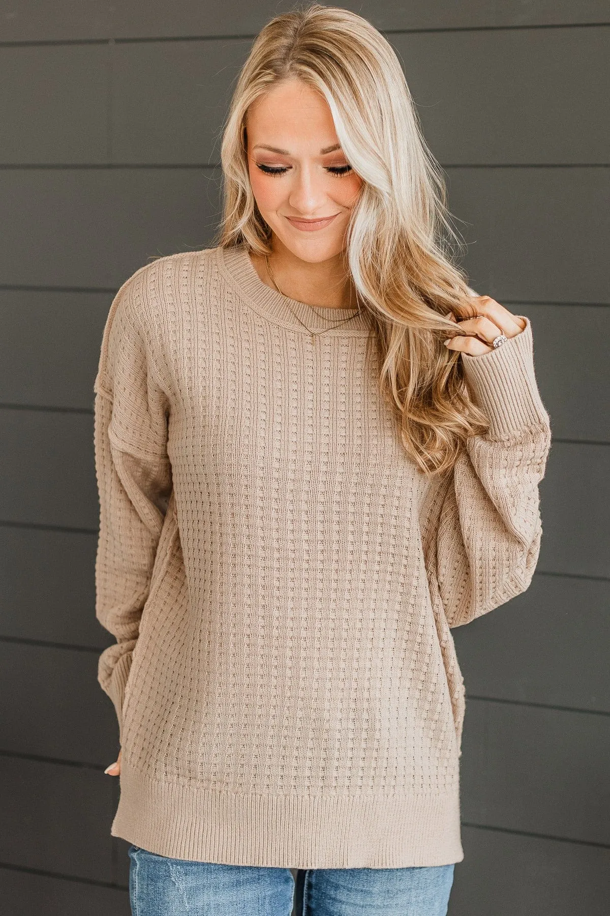 Highly Requested Knit Sweater- Beige