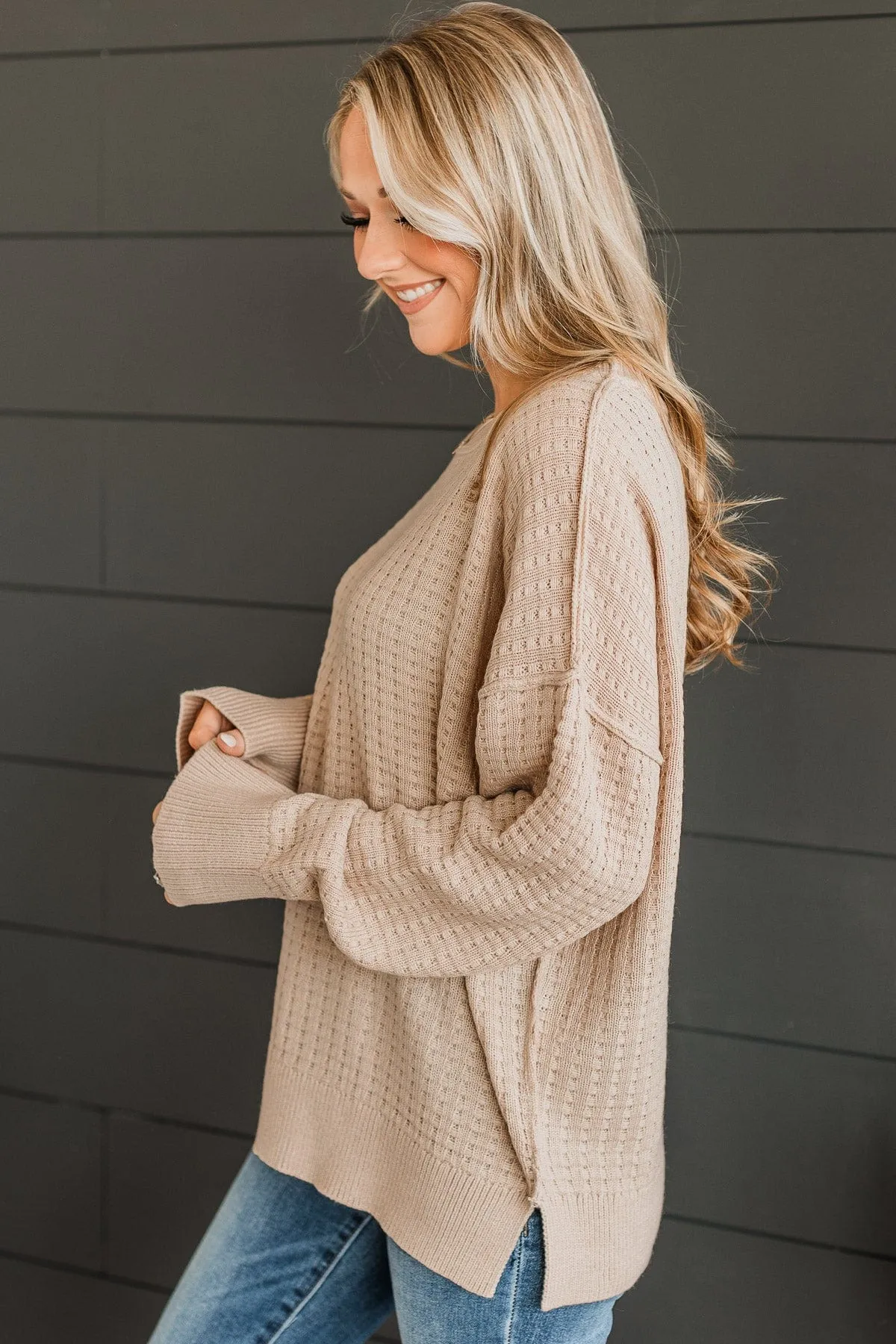 Highly Requested Knit Sweater- Beige