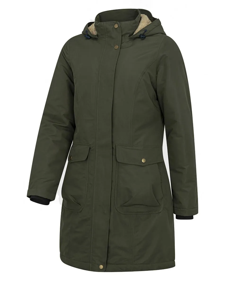 Hoggs of Fife Walker Ladies Long Coat - Green