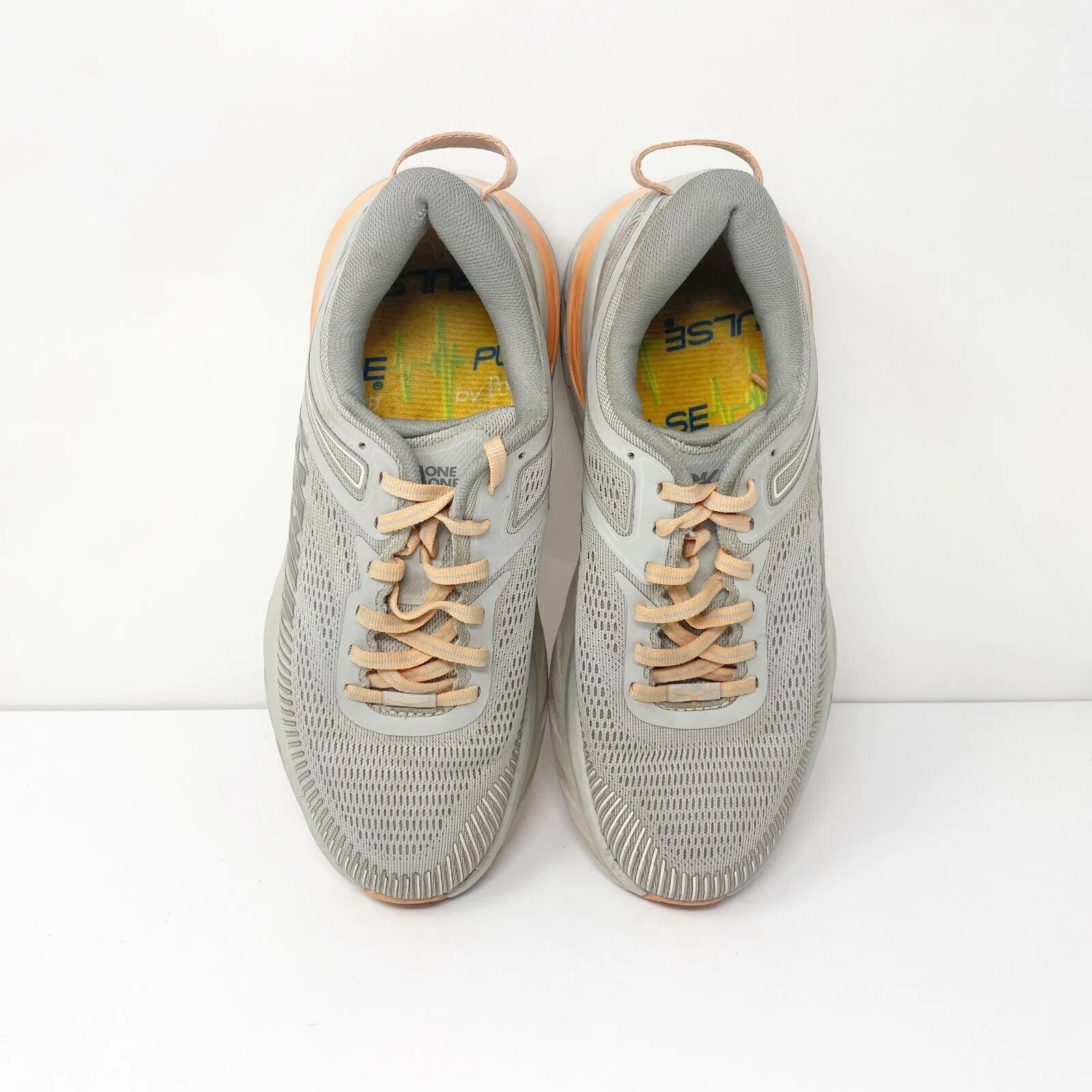 Hoka One One Womens Bondi 7 1110519 HMSH Gray Running Shoes Sneakers Size 7.5