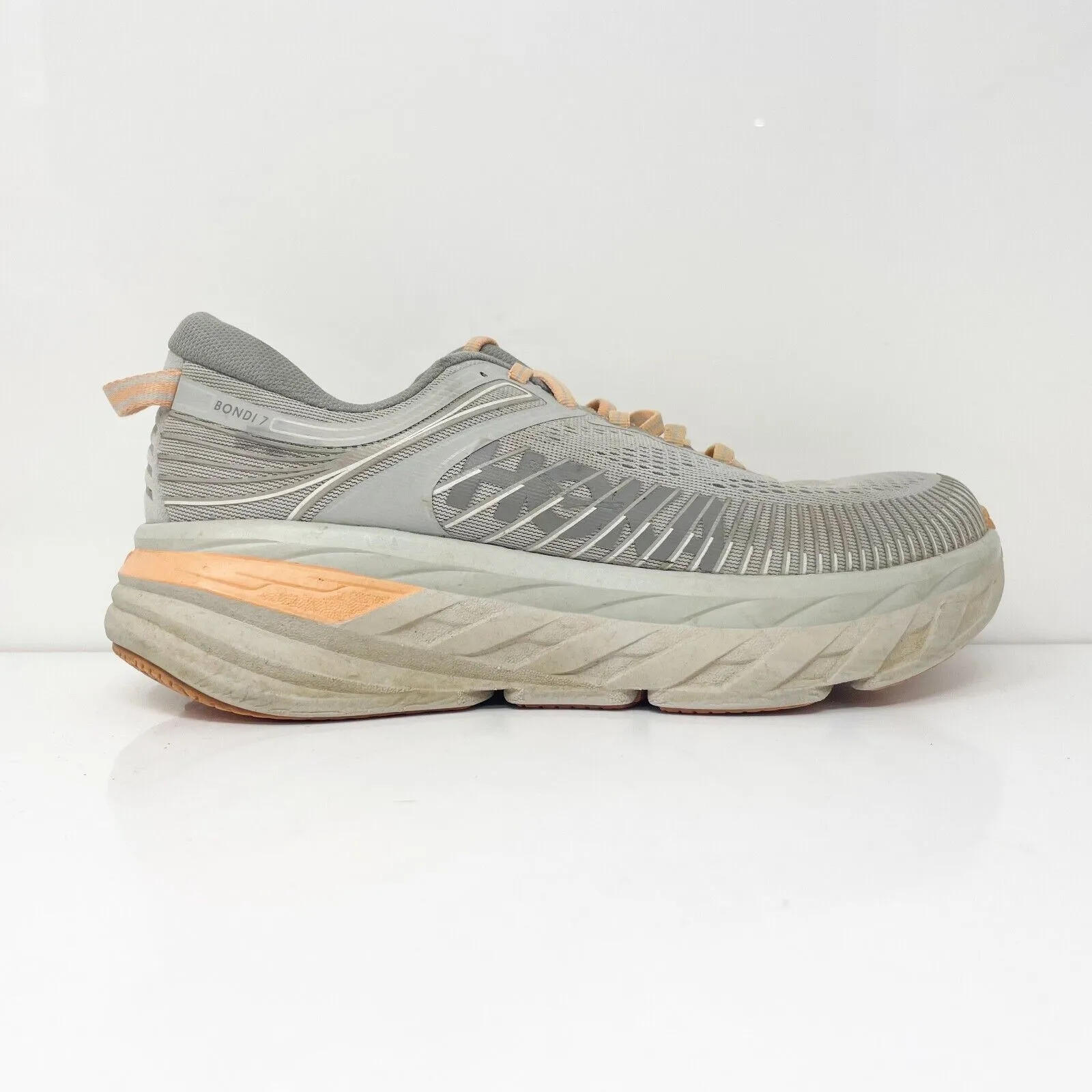 Hoka One One Womens Bondi 7 1110519 HMSH Gray Running Shoes Sneakers Size 7.5