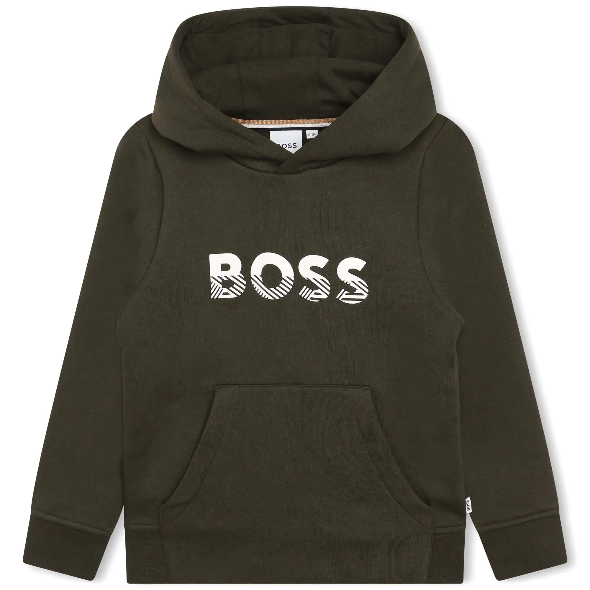 Hugo Boss Boys Hoodie w/Front Pocket _Forest Green J25M52-665