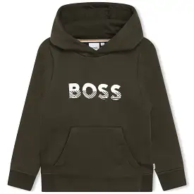 Hugo Boss Boys Hoodie w/Front Pocket _Forest Green J25M52-665