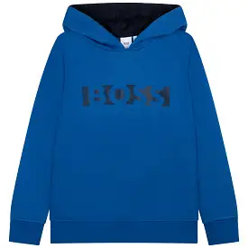 Hugo Boss Boys Hoodie w/Logo_ Electric Blue J25N69-871