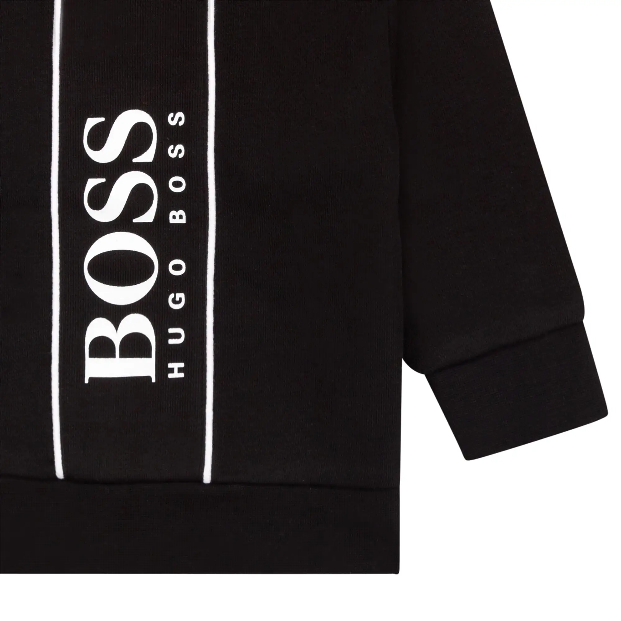 Hugo Boss Toddler Zip-Up Hoodie w/Logo_ Black J05937-09B