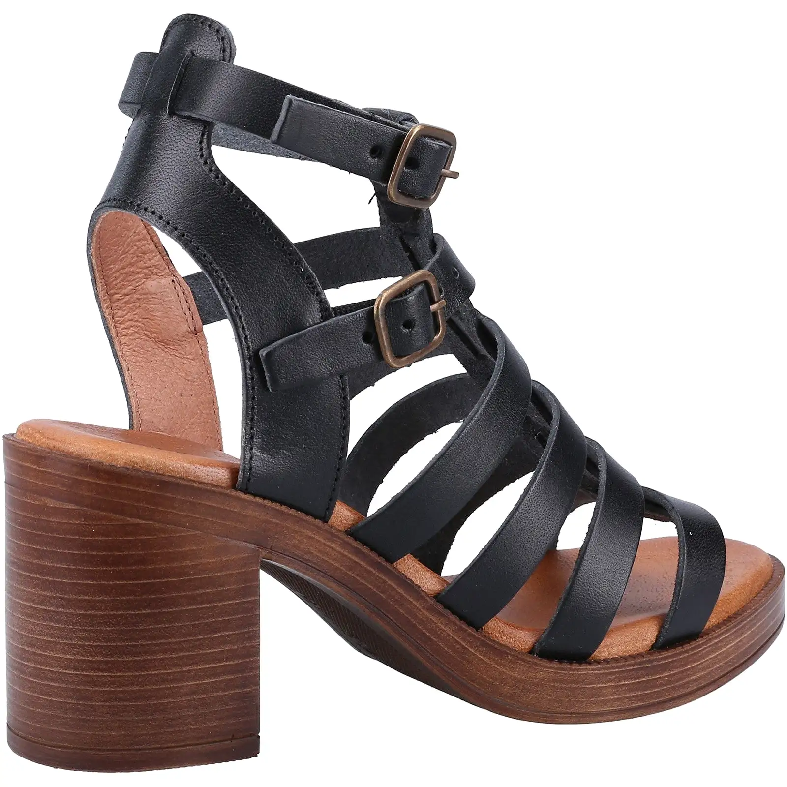 Hush Puppies Gloria Womens Leather Gladiator Sandal