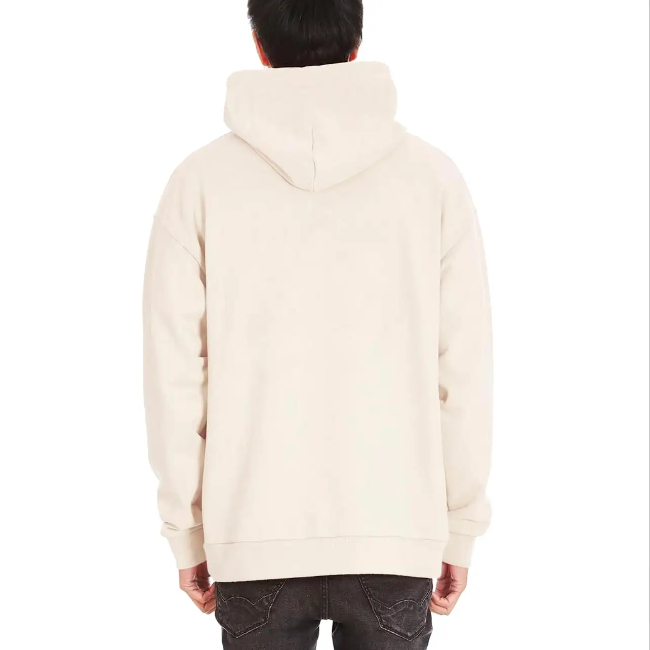 Hvman Cream Pullover Hoodie