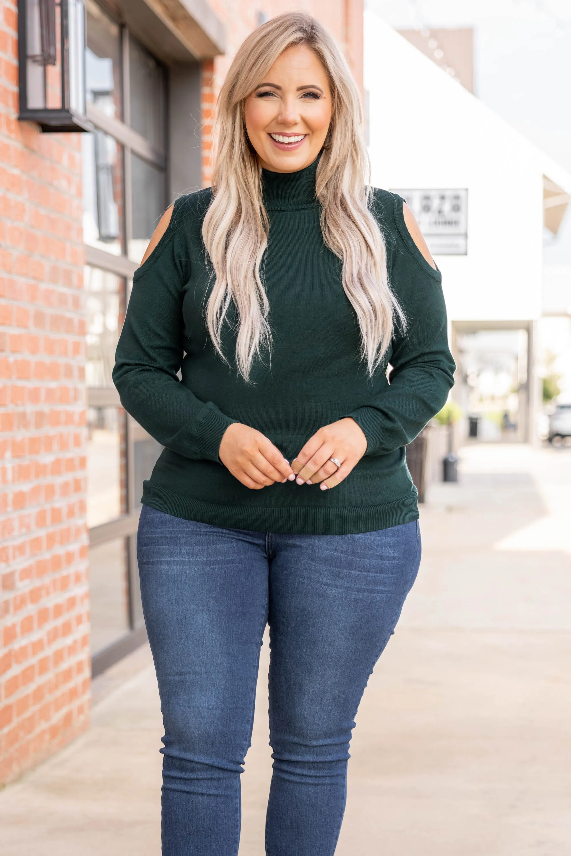 Instant Connection Sweater, Hunter Green