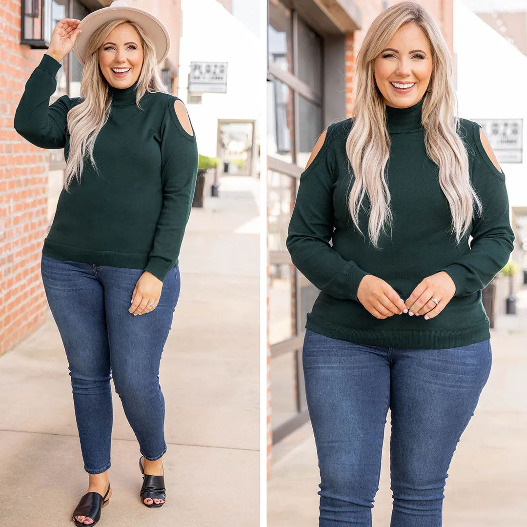 Instant Connection Sweater, Hunter Green