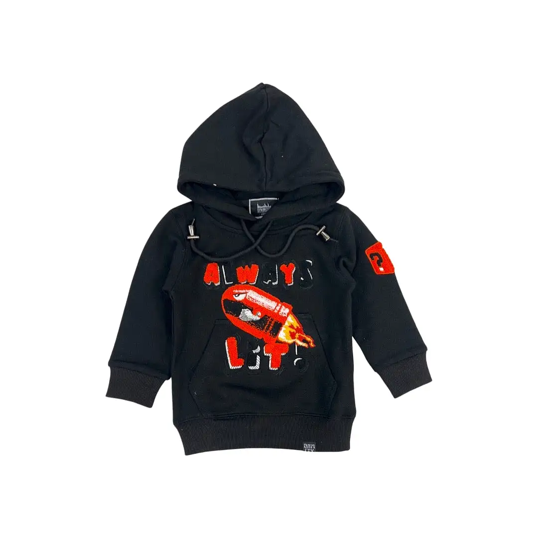 Kids Always Lit Hoodie (Orange)