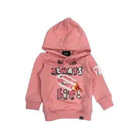 Kids Always Lit Hoodie (Pink)