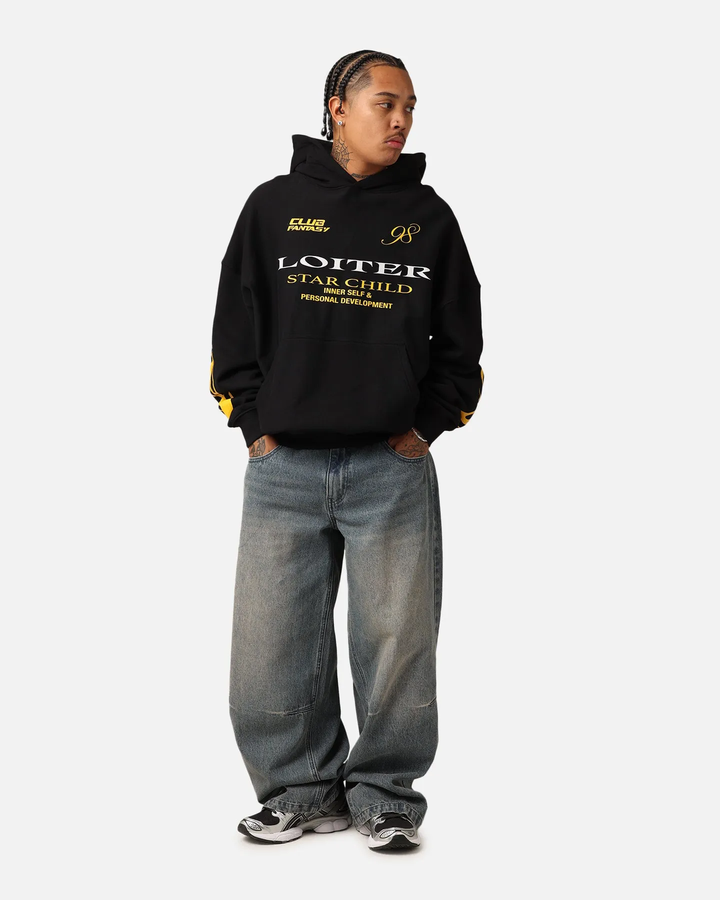 Loiter Star Child Hoodie Black