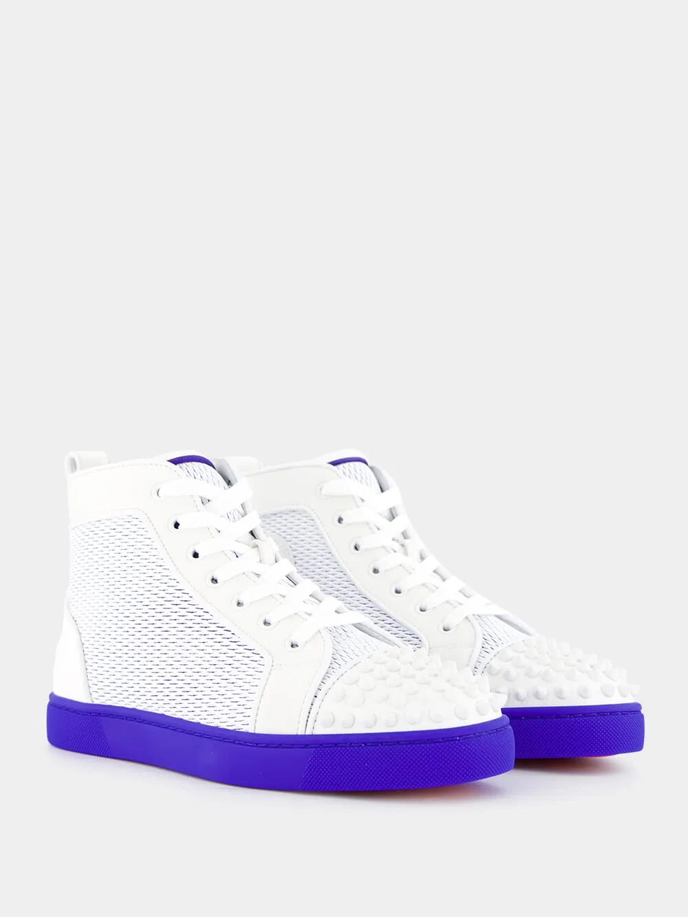 Lou Spikes high-top leather sneakers