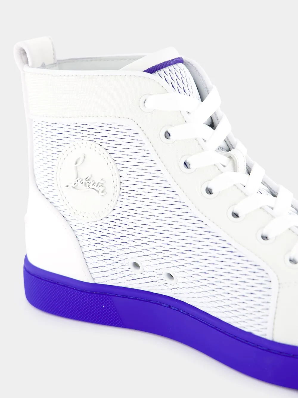 Lou Spikes high-top leather sneakers