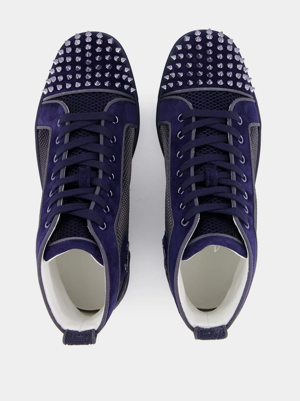 Lou Spikes high-top veau velours sneakers