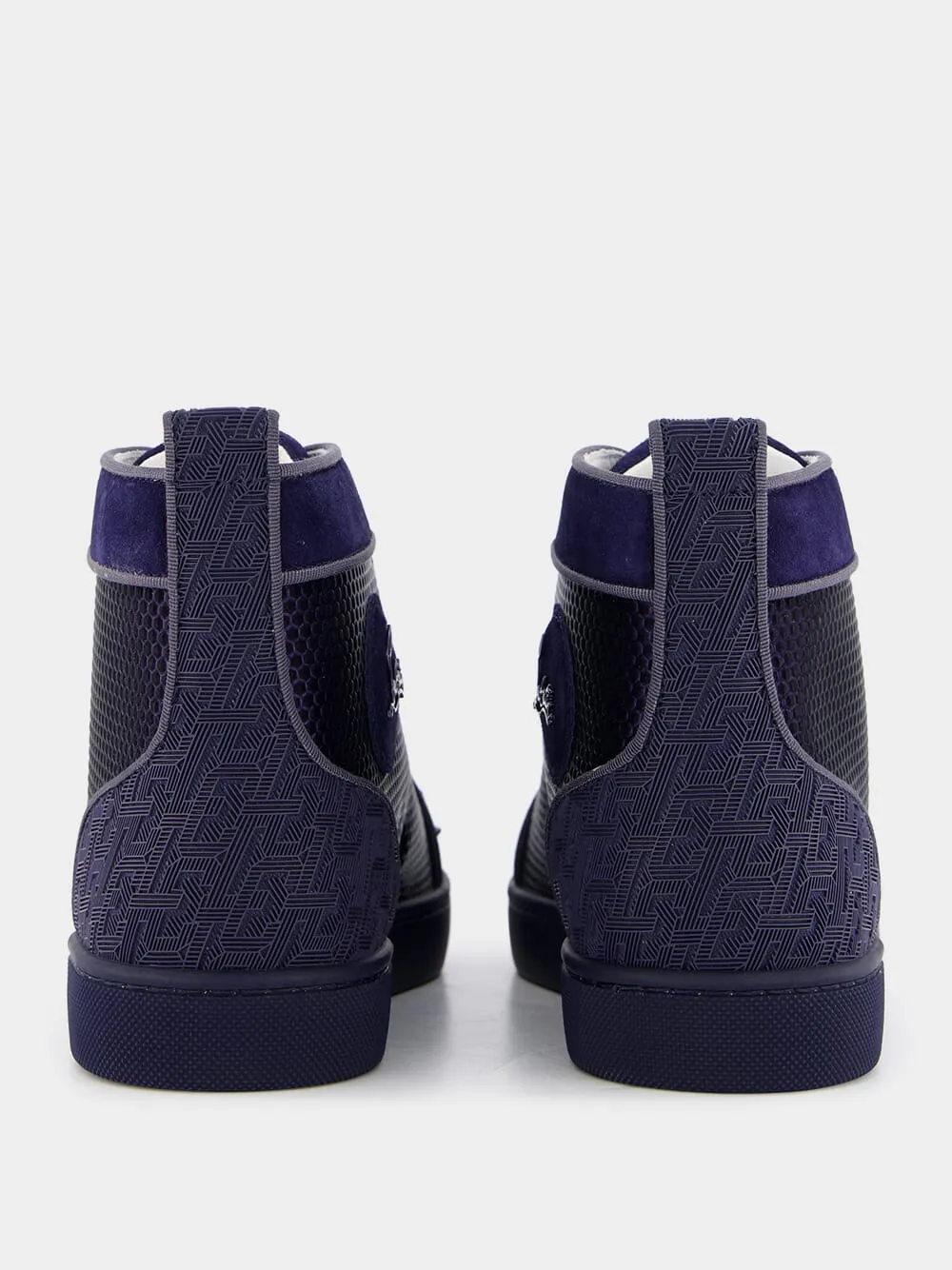 Lou Spikes high-top veau velours sneakers