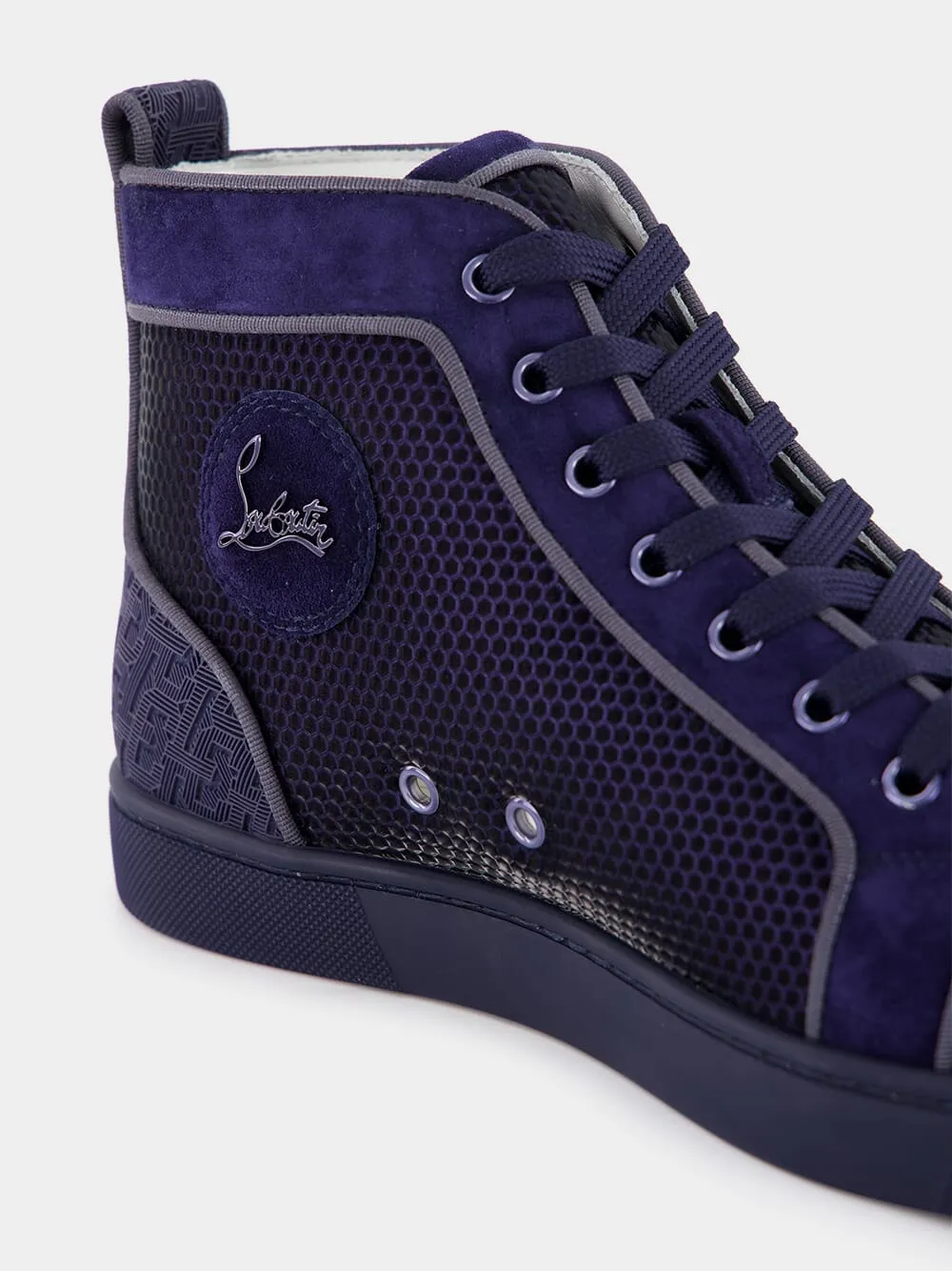 Lou Spikes high-top veau velours sneakers