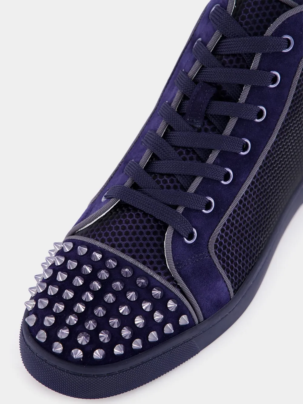 Lou Spikes high-top veau velours sneakers