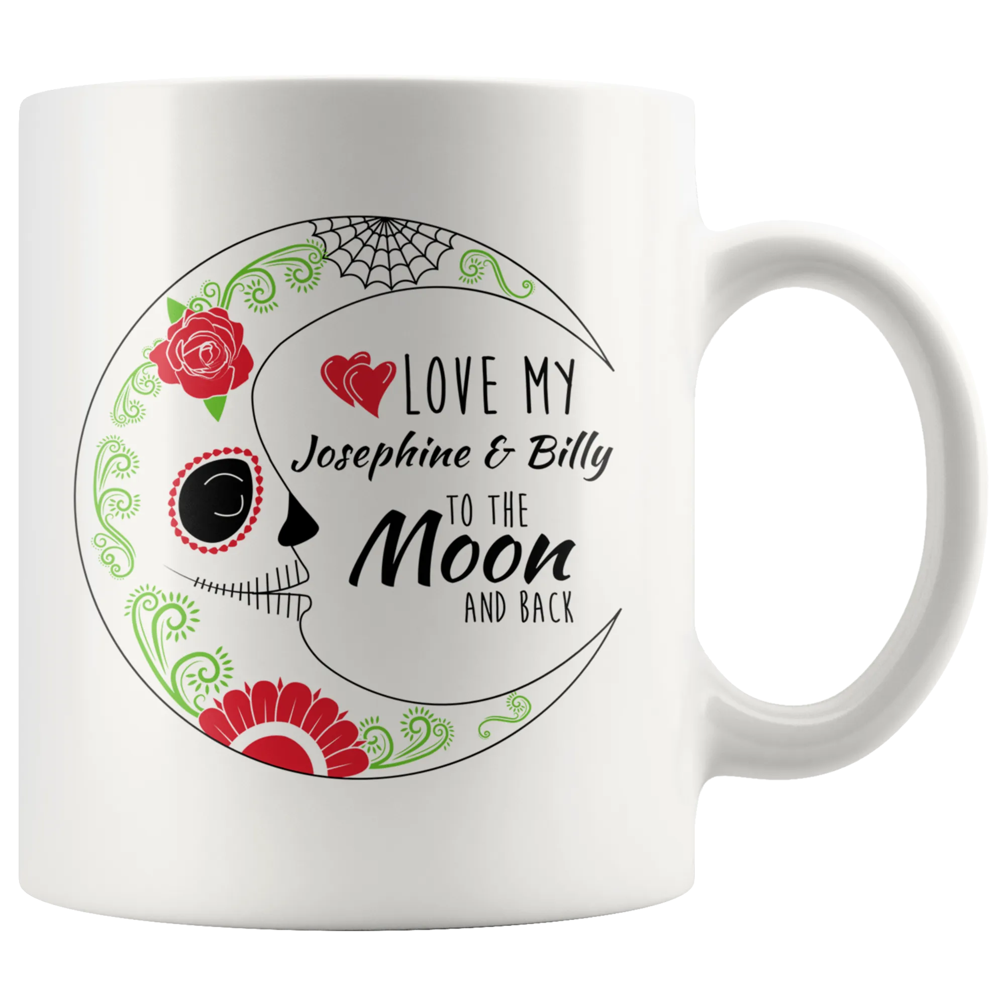 Love To The Moon and Back Personalized Ceramic Mug