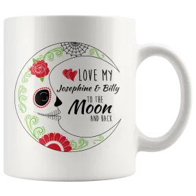 Love To The Moon and Back Personalized Ceramic Mug