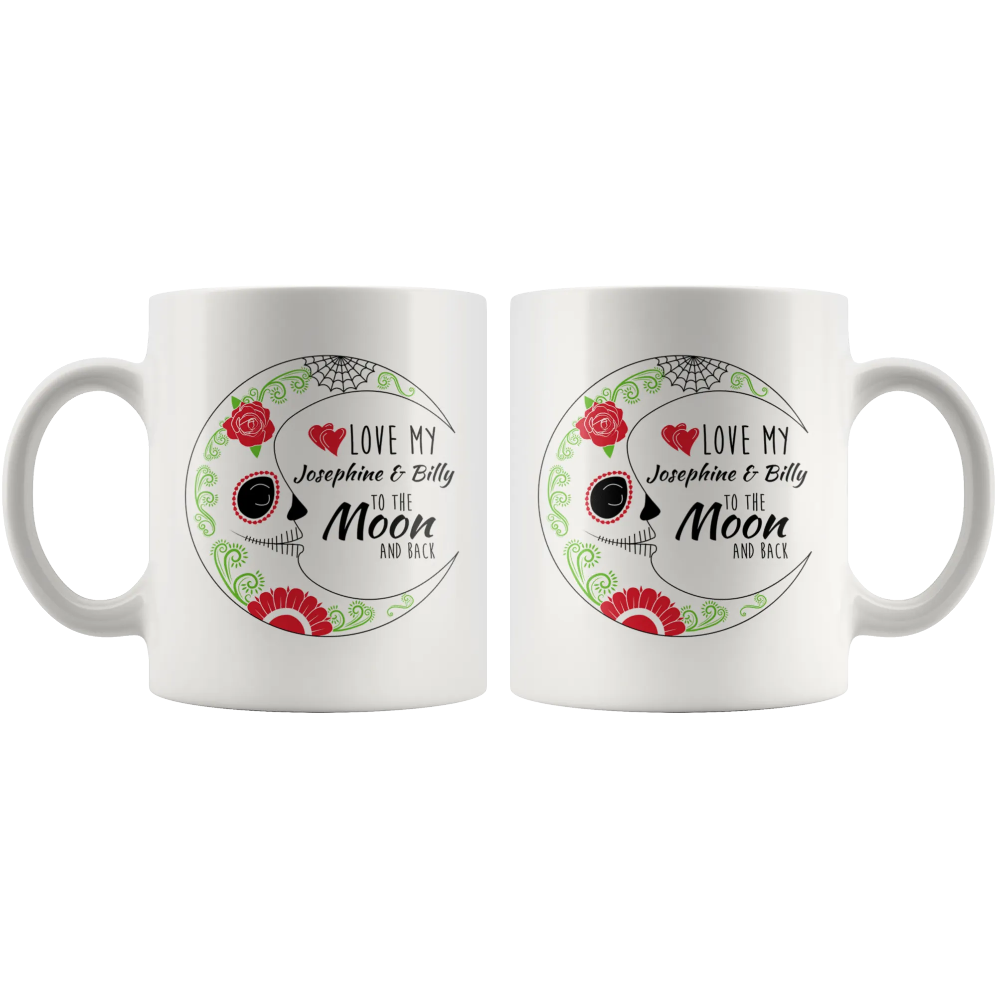 Love To The Moon and Back Personalized Ceramic Mug