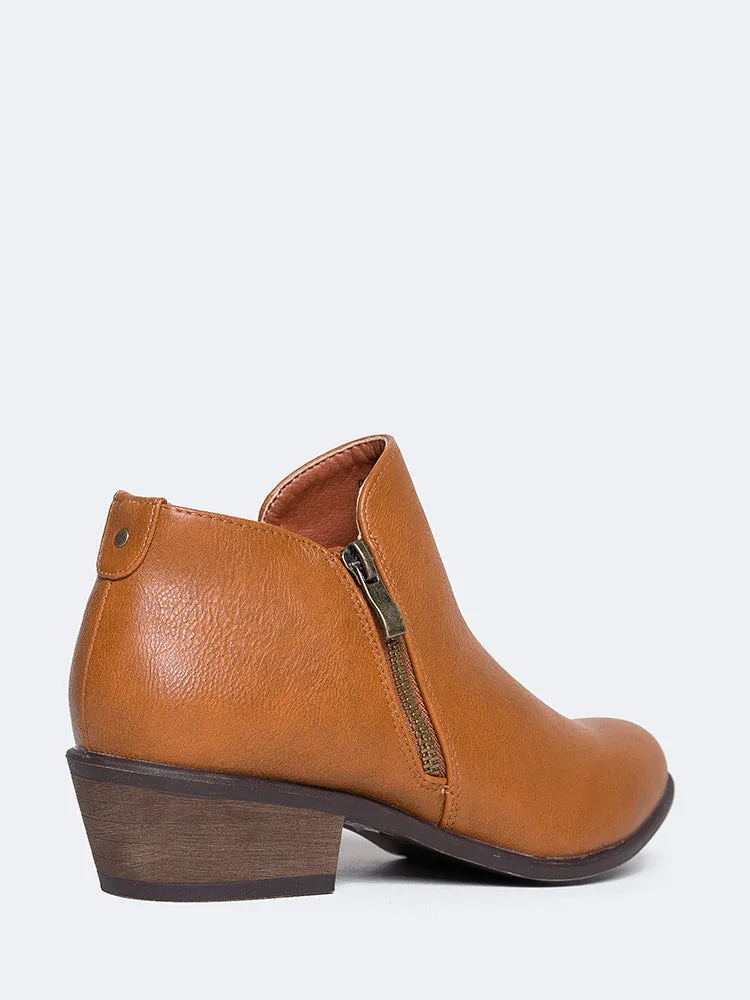 Low Heel Western Bootie