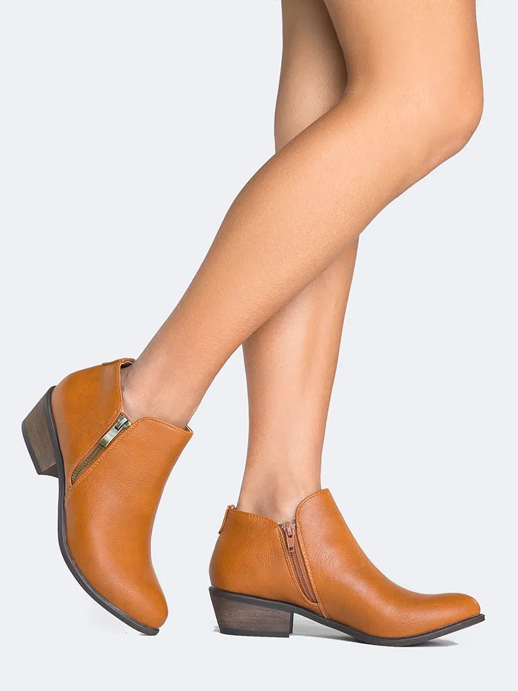 Low Heel Western Bootie