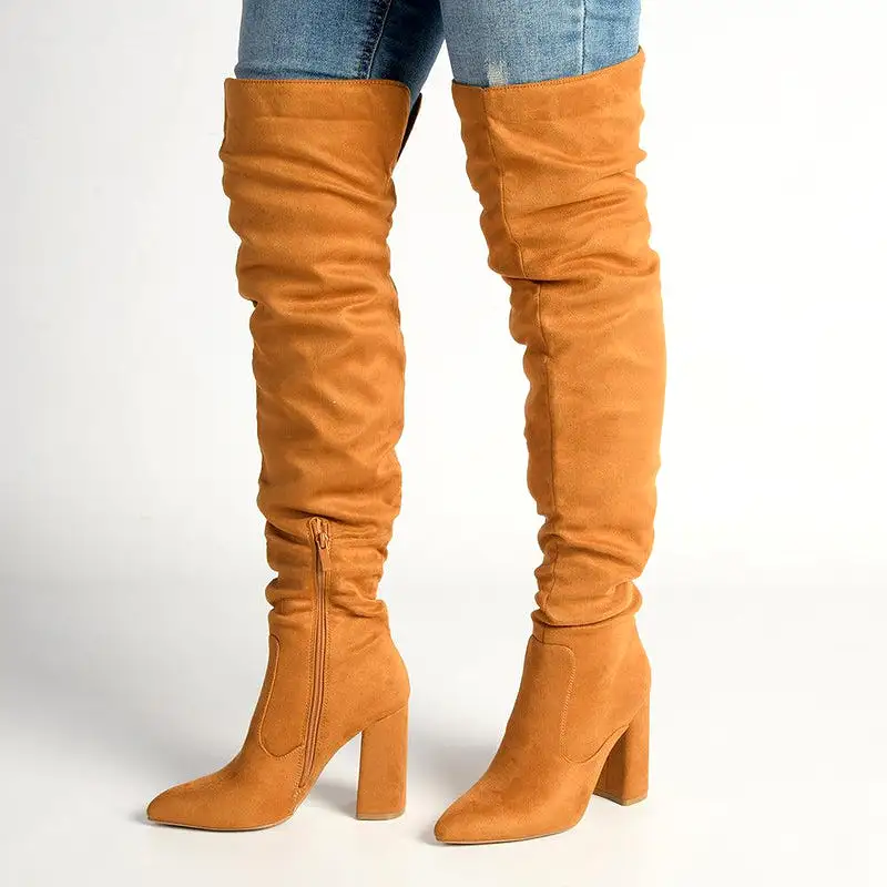 Madison Portia Long Boots - Tan