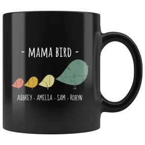 Mama Bird Black Mug Robyn