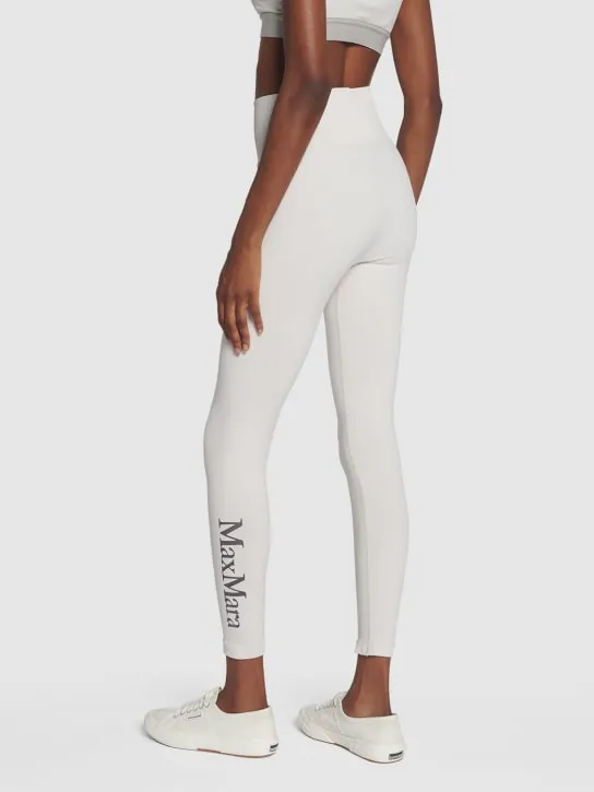 Max Mara   Pirania logo jersey seamless leggings 