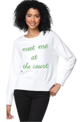 Meet Me at the Court Sweater