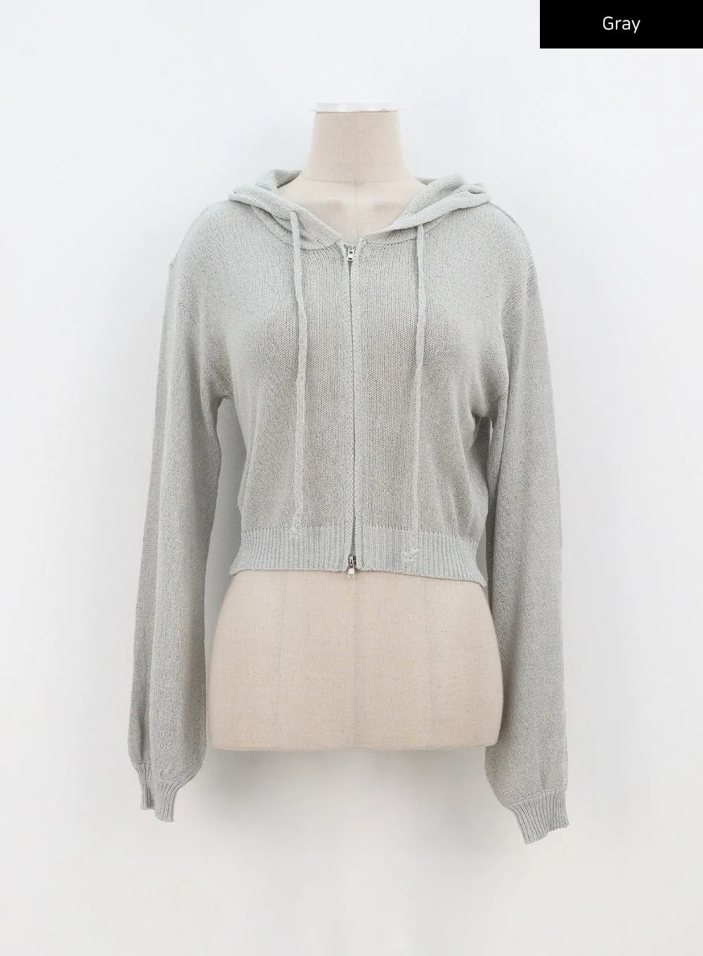 Mesh Zip-Up Hoodie BA319