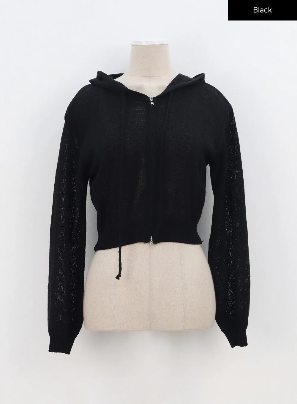 Mesh Zip-Up Hoodie BA319