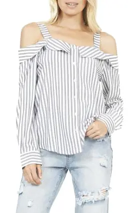 MINKPINK Promises Cold Shoulder Top