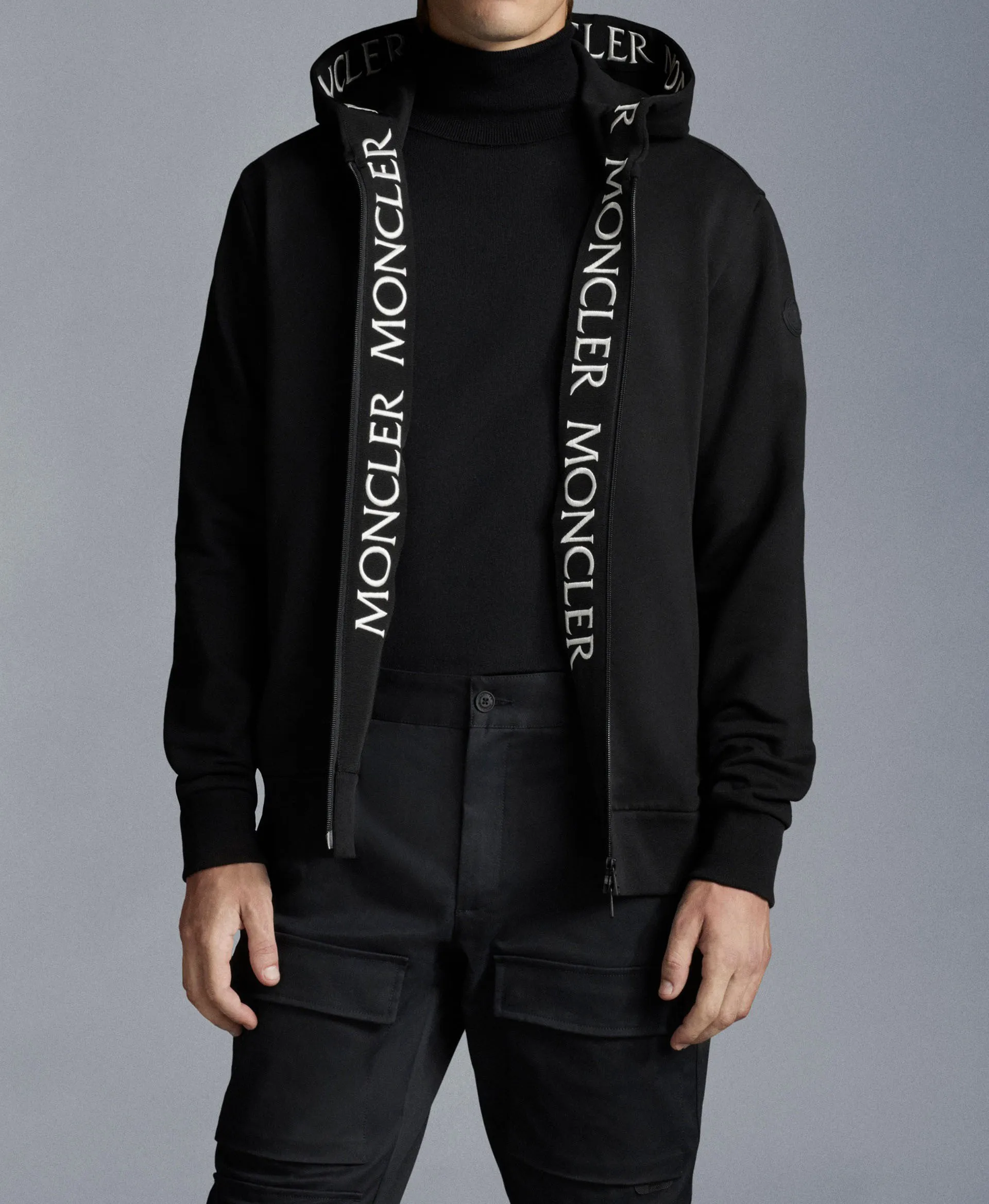 MONCLER  |Hoodie With Grosgrain Print