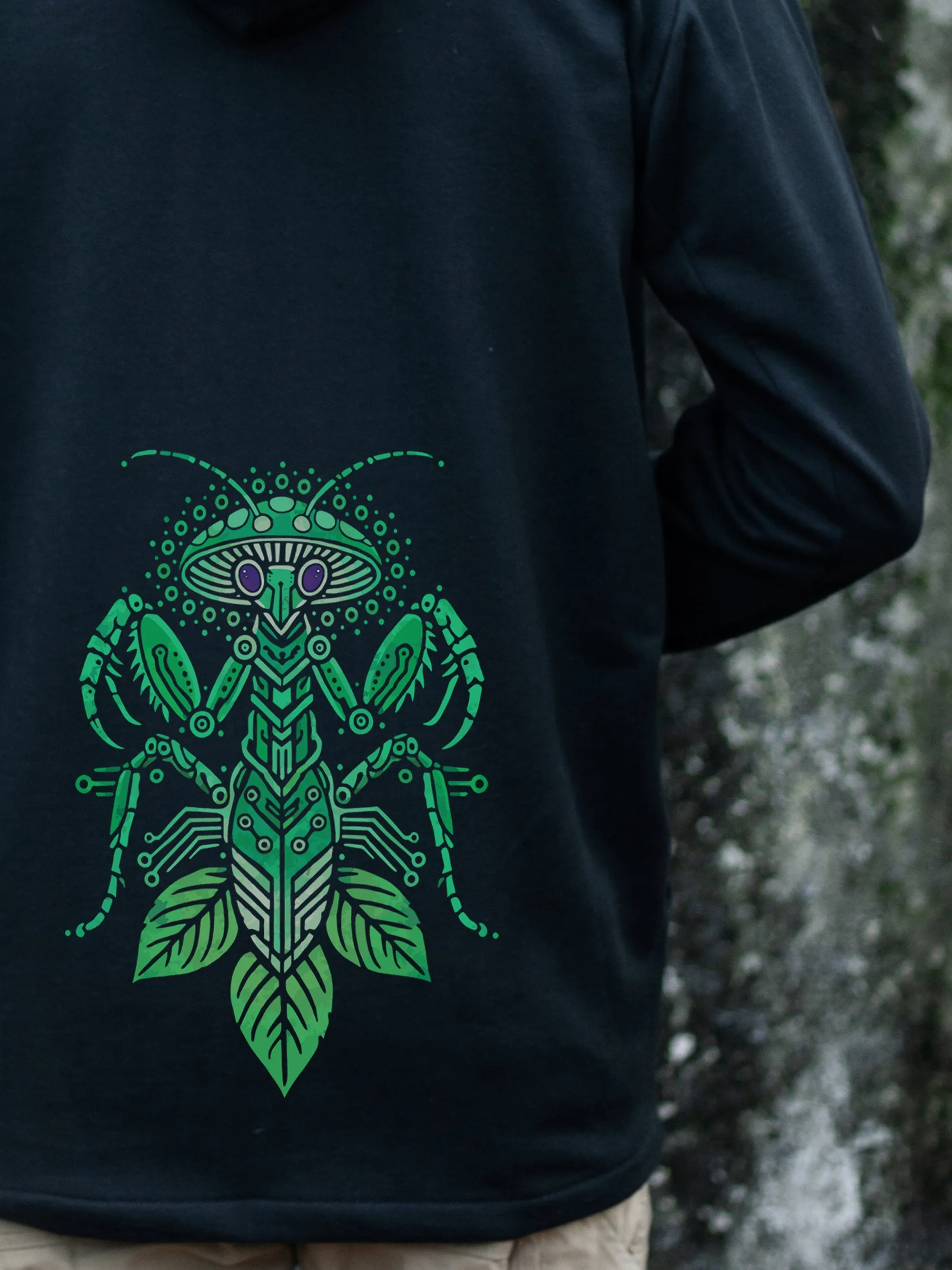 NEW Mushroom Mantis Hoodie - Green