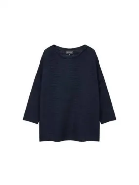 Overseas Station Season Big Chance 8 18 Women s Drop Shoulder Ribbed Top Navy 270634